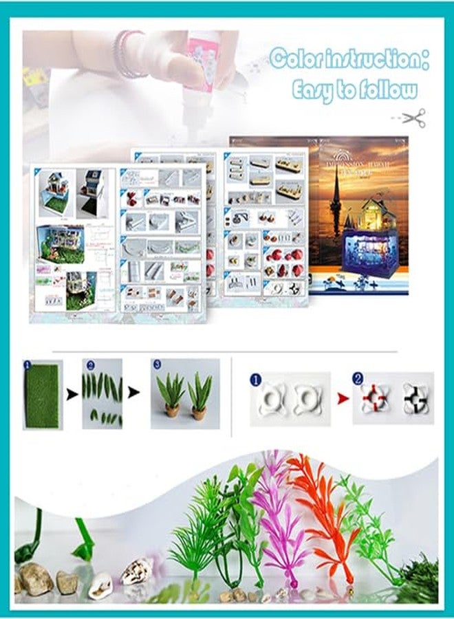 RHZN Miniature House Kit, Dollhouse Kit, Miniature Kit, DIY Mini House Building Kit for Adult, Holidays in Hawaii - Image 5